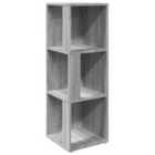 vidaXL Corner Cabinet Grey Sonoma 33X33X100 Cm Engineered Wood