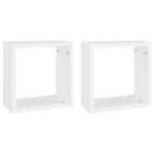 Vidaxl Wall Cube Shelves 2 Pcs White 30X15X30 Cm
