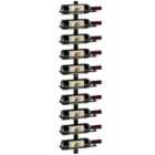 HOMCOM Wall Mount Wine Rack, Wall Wine Rack for 10 Wine Bottles, Black