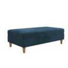 Hartford Storage Ottoman Chenille Blue