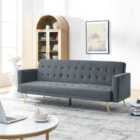 Olivia Slate Grey 3 Seater Sofa Bed - Clic Clac