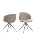 Furniture To Go Ella Swivel Beige Dining Chair