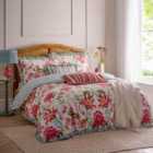 Wylder Claudia Floral Ruffle Super King Duvet Cover Set Multicolour