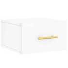 vidaXL Wall-mounted Bedside Cabinet White 35X35X20 Cm