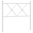 vidaXL Metal Headboard White 90Cm