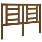 vidaXL Bed Headboard Honey Brown 126X4X100 Cm Solid Wood Pine