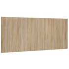 vidaXL Bed Headboard Sonoma Oak 200X1.5X80 Cm Engineered Wood