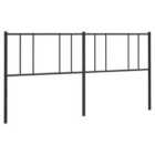 vidaXL Metal Headboard Black 200 Cm