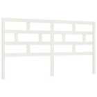 vidaXL Bed Headboard White 186X4X100 Cm Solid Wood Pine