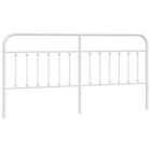 vidaXL Metal Headboard White 200 Cm
