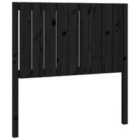 vidaXL Bed Headboard Black 95.5X4X100 Cm Solid Wood Pine