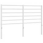 vidaXL Metal Headboard White 120 Cm