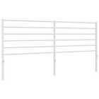 vidaXL Metal Headboard White 193 Cm