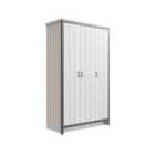 GFW Boston 3 Door Wardrobe White