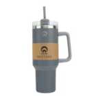 RESTORE Roomy Stainless Steel Tumbler 1120ml with Straw Lid - Grey