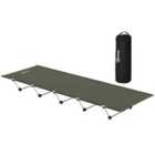 Outsunny Lightweight Camping Cot Portable Compact Sleeping Bed w/ Carry Bag
