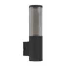 EGLO SALLE Sleek Black Outdoor Wall Light