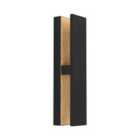 EGLO COSTORIO LED Black and Brown Outdoor Wall Light