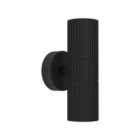 EGLO TOMELLOSO Modern Outdoor Wall Light, Black