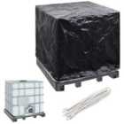 vidaXL Ibc Container Cover 8 Eyelets 116X100X120cm