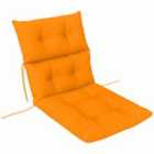 Outsunny Adirondack Chair Cushion Rocking Chair Cushion w/ Ties, Orange