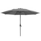 Maze Capri 3.5M Round Parasol / Charcoal Grey
