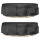 vidaXL Island Lounge Covers 2 pcs 8 Eyelets ?188x50 cm Round