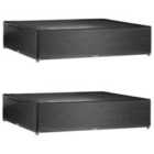 vidaXL Garden Furniture Covers 2 pcs 16 Eyelets 240x240x55 cm Square