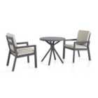 Maze New York 3 Piece Bistro Set / Dove Grey
