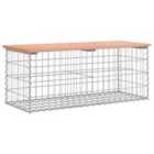 vidaXL Garden Bench Gabion Design 103x44x42 cm Solid Wood Douglas