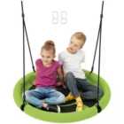 AIYAPLAY Nest Swing Seat, 100 cm Saucer Tree Swing Set for Kids, Green