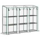Outsunny 3 Tier Lean-to Mini Greenhouse w/ Plastic Cover, Clear