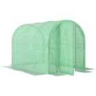 Outsunny 3 x 2 x 2m Polytunnel Greenhouse w/ Door, Galvanised Steel Frame