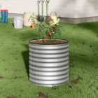 Garden Sanctuary Round Galvanized Steel Raised Garden Bed 80x80cm