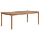 vidaXL Garden Table 200X100X77cm Solid Teak Wood