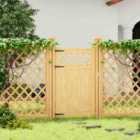 Garden Sanctuary 90cm x 150cm Rhombus Wooden Garden Gate - Polywood