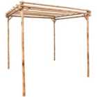 vidaXL Pergola Bamboo 170x170x220 cm