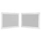 vidaXL Party Tent Sidewall 2 pcs White and Black Mesh