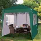 MCC 2x2 Pop up Green Gazebo with Sides