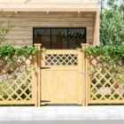 Garden Sanctuary 90cm x 120cm Rhombus Wooden Garden Gate - Polywood