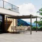 Garden Sanctuary 400x300cm Aluminum Patio Pergola w/ Canopy