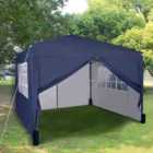 MCC 3x3 Pop up Blue Gazebo with Sides