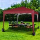 MCC 3x3 Pop up Gazebo Red
