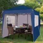 MCC 2x2 Pop up Blue Gazebo with Sides