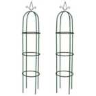 vidaXL Garden Arch Tower 2 pcs