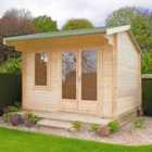 Shire Marlborough 12 ft x 10 ft 28 mm Log Cabin