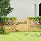 Garden Sanctuary 90cm x 90cm Rhombus Wooden Garden Gate - Polywood