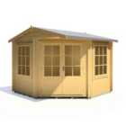 Shire Rochester 28 mm Corner 10 ft x 10 ft Log Cabin