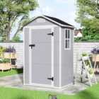 Garden Sanctuary 3.4 X 4.4 Ft Apex Roof Garden Shed Outdoor Storage House