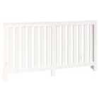 Vidaxl Radiator Cover White 153X19X84 Cm Solid Wood Pine